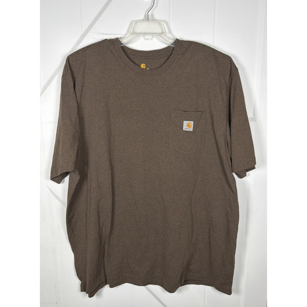 CARHARTT WORKWEAR S/S POCKET LOOSE FIT T-SHIRT IN  BROWN SIZE 3XL TALL  K87
